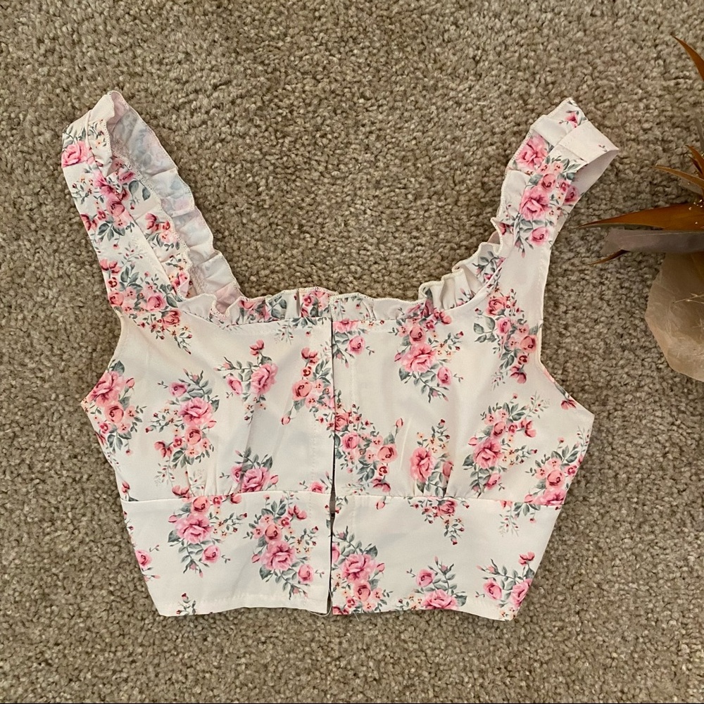 Verge Girl Floral Corset Tank Top